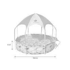 Piscine Tubulaire Hors Sol Tana Avec Parasol Et Brumisateur Intégré. Ronde ø244x51cm 11 Piscine Tubulaire Hors Sol Tana Avec Parasol Et Brumisateur Intégré. Ronde ø244x51cm -Promos Le Jardin Vivant Magasin 6480221fd231e7.66540695