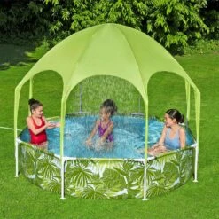 Piscine Tubulaire Hors Sol Tana Avec Parasol Et Brumisateur Intégré. Ronde ø244x51cm 9 Piscine Tubulaire Hors Sol Tana Avec Parasol Et Brumisateur Intégré. Ronde ø244x51cm -Promos Le Jardin Vivant Magasin 6480221fd9c572.48467563