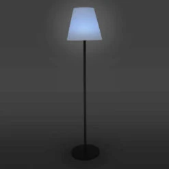 Lampadaire Droit à Led En Acier Gris -Promos Le Jardin Vivant Magasin 6480c9adc70435.21452536
