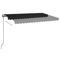 VIDAXL Auvent Automatique Et Capteur De Vent Led 450x350 Cm Anthracite -Promos Le Jardin Vivant Magasin 6480d1cc4f06d3.46227534