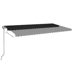 VIDAXL Auvent Automatique Capteur De Vent Et Led 600x350 Cm Anthracite -Promos Le Jardin Vivant Magasin 6480d1d4a0b667.56920002