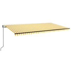 VIDAXL Auvent Automatique Capteur De Vent Led 600x350cm Jaune Et Blanc 10 VIDAXL Auvent Automatique Capteur De Vent Led 600x350cm Jaune Et Blanc -Promos Le Jardin Vivant Magasin 6480d1dbcc37c6.60878287