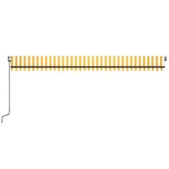 VIDAXL Auvent Automatique Capteur De Vent Led 600x350cm Jaune Et Blanc 12 VIDAXL Auvent Automatique Capteur De Vent Led 600x350cm Jaune Et Blanc -Promos Le Jardin Vivant Magasin 6480d1dbde2958.94256267