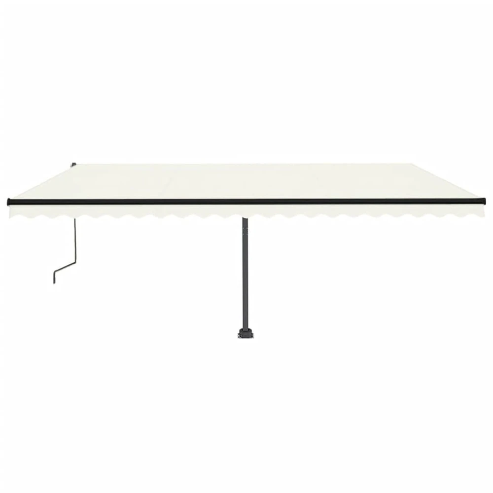 VIDAXL Auvent Automatique Sur Pied 500x350 Cm Crème 5 VIDAXL Auvent Automatique Sur Pied 500x350 Cm Crème – Image 3
