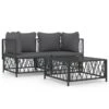 VIDAXL Salon De Jardin Avec Coussins 3 Pcs Anthracite Acier 1 VIDAXL Salon De Jardin Avec Coussins 3 Pcs Anthracite Acier -Promos Le Jardin Vivant Magasin 6480d2ac035d96.04078668