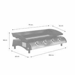 Plancha Au Gaz 4 Feux - Porthos 4 Brûleurs - 10 Kw. Barbecue. Cuisine Extérieure. Grande Plaque émaillée. Inox 15 Plancha Au Gaz 4 Feux - Porthos 4 Brûleurs - 10 Kw. Barbecue. Cuisine Extérieure. Grande Plaque émaillée. Inox -Promos Le Jardin Vivant Magasin 6482c3ee1ece47.70306289