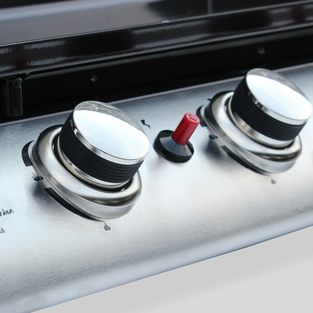 Plancha Au Gaz 4 Feux - Porthos 4 Brûleurs - 10 Kw. Barbecue. Cuisine Extérieure. Grande Plaque émaillée. Inox 7 Plancha Au Gaz 4 Feux - Porthos 4 Brûleurs - 10 Kw. Barbecue. Cuisine Extérieure. Grande Plaque émaillée. Inox – Image 5