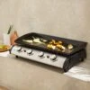 Plancha Au Gaz 4 Feux - Porthos 4 Brûleurs - 10 Kw. Barbecue. Cuisine Extérieure. Grande Plaque émaillée. Inox -Promos Le Jardin Vivant Magasin 6482c3ee356601.03489168