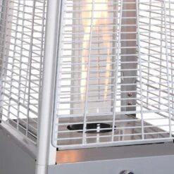 Chauffage D'extérieur Avec Sa Housse Intégrale - Arctic 13kw Gris Clair - Parasol Chauffant Gaz Pyramide. Chauffage De Terrasse -Promos Le Jardin Vivant Magasin 6482c40105bfc8.10137118