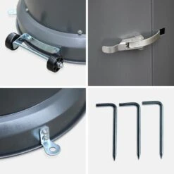 Lot De 2 Chauffages Extérieur à Gaz Gris. Parasols Chauffants De Terrasse Finland 12.5kw Avec Roulettes 14 Lot De 2 Chauffages Extérieur à Gaz Gris. Parasols Chauffants De Terrasse Finland 12.5kw Avec Roulettes -Promos Le Jardin Vivant Magasin 648318a4f0a9d9.68201712