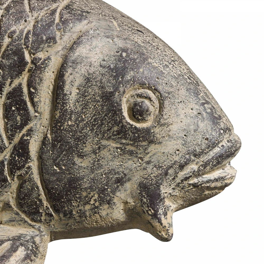 Statue De Jardin Carpe En Pierre Naturelle Gris 6 Statue De Jardin Carpe En Pierre Naturelle Gris – Image 4