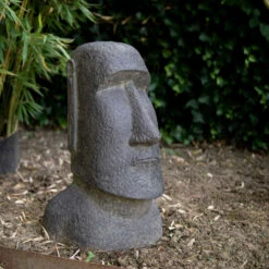 Statue De Jardin île De Pâques En Pierre Naturelle Gris -Promos Le Jardin Vivant Magasin 648861d77e1f84.41981083