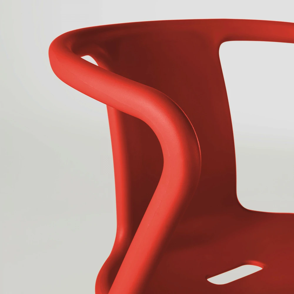 Fauteuil En Plastique Rouge 6 Fauteuil En Plastique Rouge – Image 4