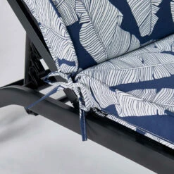 Lot De 2 Coussins Bain De Soleil Polyester Bleu 186x60x5 Cm -Promos Le Jardin Vivant Magasin 64886575166606.42852987