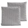 Lot De 2 Coussins Carrés Polyester Linea Gris 45x45x8 Cm -Promos Le Jardin Vivant Magasin 6488657c395264.96251195