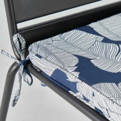 Lot De 4 Galettes De Chaise Polyester Abaca Bleu 40x40x3 Cm 10 Lot De 4 Galettes De Chaise Polyester Abaca Bleu 40x40x3 Cm -Promos Le Jardin Vivant Magasin 6488657fa535e9.96518743