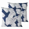 Lot De 2 Coussins Carrés Polyester Abaca Bleu 45x45x8 Cm -Promos Le Jardin Vivant Magasin 648865809f9968.80444903
