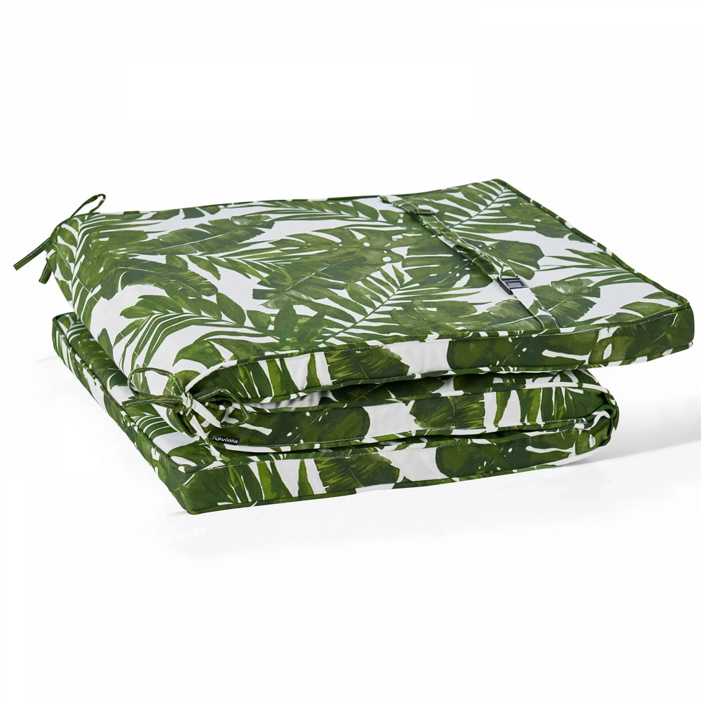 Coussin Bain De Soleil Polyester Blanc Et Vert 186 X 60 X 5 Cm 5 Coussin Bain De Soleil Polyester Blanc Et Vert 186 X 60 X 5 Cm – Image 3