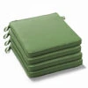 Lot De 4 Galettes De Chaise Polyester Vert Cactus 40x40x3 Cm -Promos Le Jardin Vivant Magasin 6488659df37558.48909119