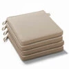 Lot De 4 Galettes De Chaise Polyester Taupe 40x40x3 Cm -Promos Le Jardin Vivant Magasin 648865a04d0542.23002936
