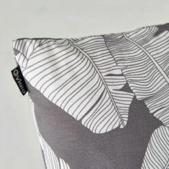 Lot De 2 Coussins Carrés Polyester Abaca Gris 45x45x8 Cm -Promos Le Jardin Vivant Magasin 648865a73aa339.42256784