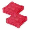 Coussin De Sol Lot De 2 - 40 X 40 Cm Rouge Piment -Promos Le Jardin Vivant Magasin 648b51d29b4fa7.39400223