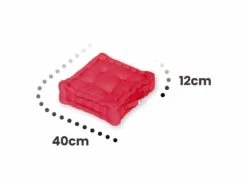 Coussin De Sol Lot De 2 - 40 X 40 Cm Rouge Piment -Promos Le Jardin Vivant Magasin 648b51d29ef4a3.86986334