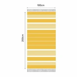 Fouta En Coton Arthur 100x200cm Jaune 9 Fouta En Coton Arthur 100x200cm Jaune -Promos Le Jardin Vivant Magasin 648b51d64eb9f0.32626745