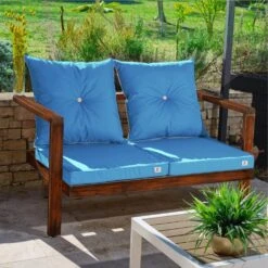 Coussin De Remplacement Pour Chaise, Fauteuil Jardin 60 X 60 Cm – Bleu Petrole -Promos Le Jardin Vivant Magasin 648b552ebf94b6.25790509