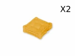 Coussin De Sol Lot De 2 - 40 X 40 Cm Jaune Miel -Promos Le Jardin Vivant Magasin 648b553577f442.75379600