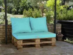 Lot Matelas Pour Palette Déhoussable Avec Assise De 120x80x10cm Et Dossier Bleu Caraibes -Promos Le Jardin Vivant Magasin 648b5535e28ff9.10618637