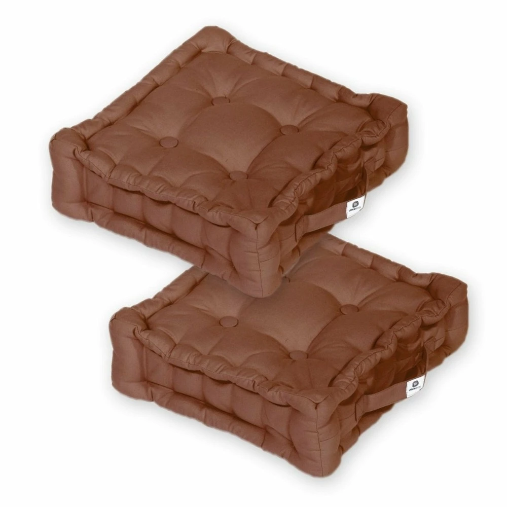 Coussin De Sol Lot De 2 - 40 X 40 Cm Rouille 3 Coussin De Sol Lot De 2 - 40 X 40 Cm Rouille