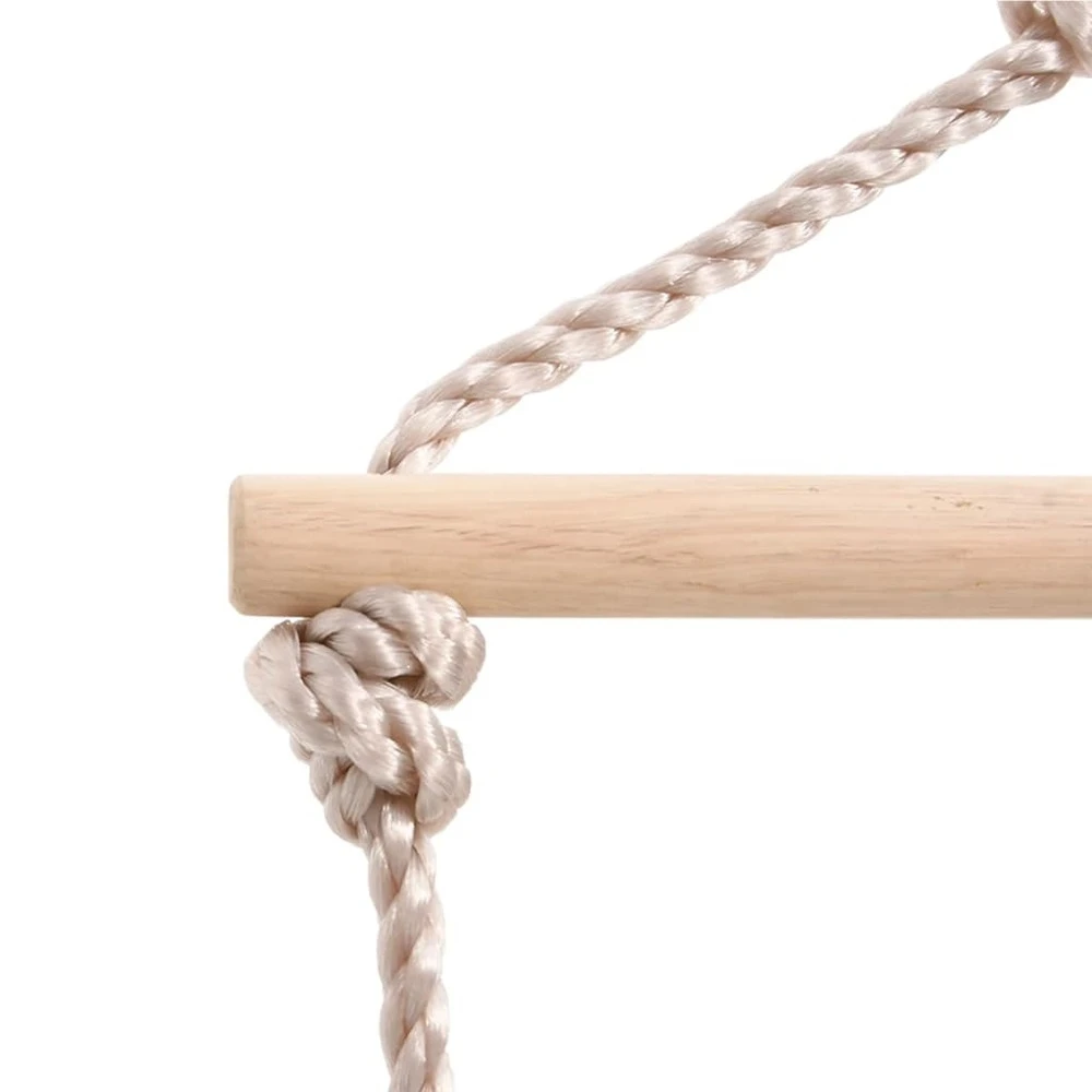 VIDAXL Siège De Balançoire Avec échelle De Corde Bleu Pe 8 VIDAXL Siège De Balançoire Avec échelle De Corde Bleu Pe – Image 6