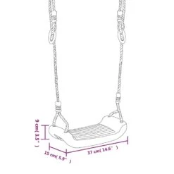 VIDAXL Sièges De Balançoire Avec Cordes 2 Pcs Bleu 37x15 Cm Pe -Promos Le Jardin Vivant Magasin 648c91af417ff9.19699841