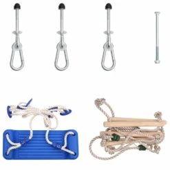 VIDAXL Siège De Balançoire Avec échelle De Corde Et Pierres D'escalade -Promos Le Jardin Vivant Magasin 648c91b3b43245.29167321