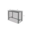 Housse De Protection Table De Bar Haute Imperméable Et Résistante Aux UV En Polyester Bleu Marine - 165x110x120cm -Promos Le Jardin Vivant Magasin 649090b72e3428.31532628
