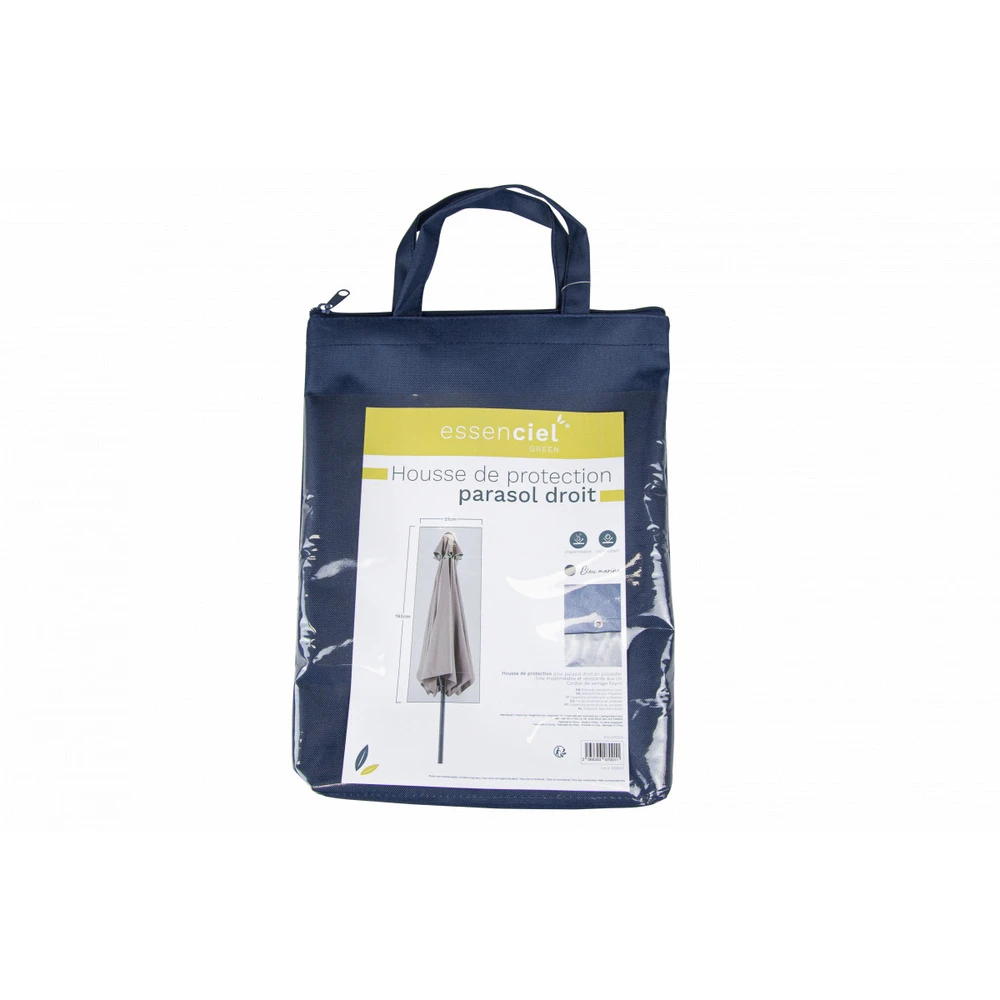 Housse De Protection Parasol Droit Jardin Imperméable Et Résistante Aux Uv En Polyester Bleu Marine - Mobilier De Jardin - 51x193cm 4 Housse De Protection Parasol Droit Jardin Imperméable Et Résistante Aux Uv En Polyester Bleu Marine - Mobilier De Jardin - 51x193cm – Image 2