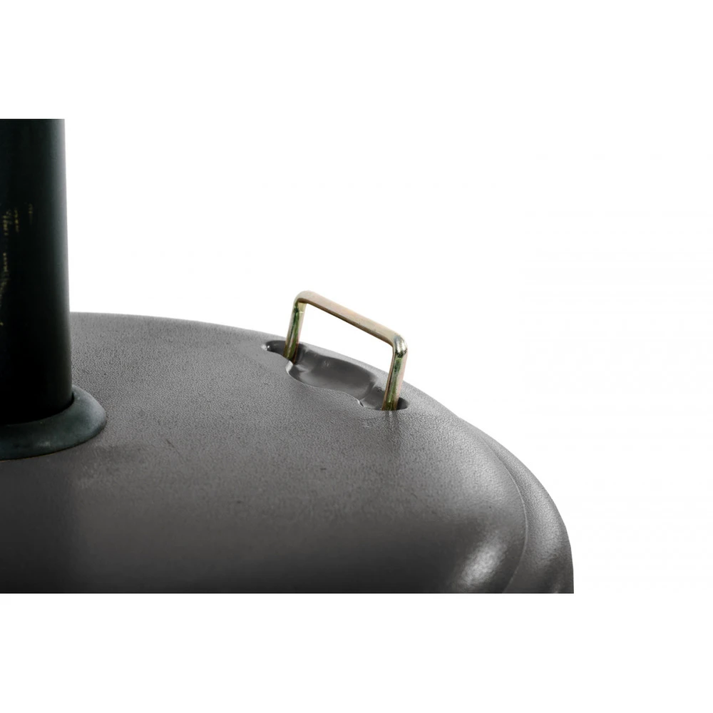 Pied De Parasol Béton Rond 25kg A Roulettes Gris 50x7cm - Mobilier De Jardin 4 Pied De Parasol Béton Rond 25kg A Roulettes Gris 50x7cm - Mobilier De Jardin – Image 2