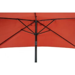 Parasol Rectangulaire 2x3m Orange Aluminium Et Polyester Avec Manivelle Inclinable - Parasol Droit - Mobilier De Jardin -Promos Le Jardin Vivant Magasin 6490943f7a8640.69749007