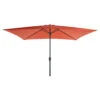 Parasol Rectangulaire 2x3m Orange Aluminium Et Polyester Avec Manivelle Inclinable - Parasol Droit - Mobilier De Jardin -Promos Le Jardin Vivant Magasin 6490943f83f4e6.32316746