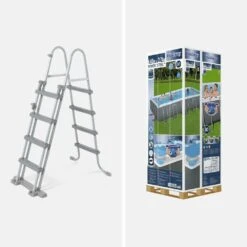 Piscine Tubulaire Hors Sol Vostok Grise Bestway. Rectangulaire 6x3m Avec Bâche De Protection. Filtre. Échelle De Sécurité Et Kit De 15 Piscine Tubulaire Hors Sol Vostok Grise Bestway. Rectangulaire 6x3m Avec Bâche De Protection. Filtre. Échelle De Sécurité Et Kit De -Promos Le Jardin Vivant Magasin 6491281da48bc2.70526318