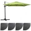 Parasol Déporté 3x3m Et 4 Dalles Lestées Aluminium Vert 1 Parasol Déporté 3x3m Et 4 Dalles Lestées Aluminium Vert -Promos Le Jardin Vivant Magasin 64912b6bbc0687.63635454