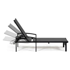 Lot De 2 Bains De Soleil En Aluminium Gris -Promos Le Jardin Vivant Magasin 64928409d3c6a4.01865296