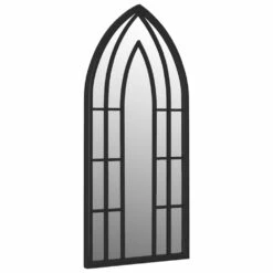 VIDAXL Miroir De Jardin Noir 70x30 Cm Fer Pour Utilisation Extérieure -Promos Le Jardin Vivant Magasin 6494a15096c2f7.82192719