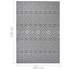 VIDAXL Tapis à Tissage Plat D'extérieur 160x230 Cm Rayures Bleues 13 VIDAXL Tapis à Tissage Plat D'extérieur 160x230 Cm Rayures Bleues -Promos Le Jardin Vivant Magasin 6494a1525568f0.88299823