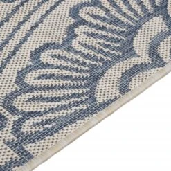 VIDAXL Tapis à Tissage Plat D'extérieur 80x150 Cm Motif Bleu -Promos Le Jardin Vivant Magasin 6494a156b4da63.07803413