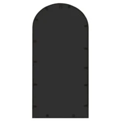 VIDAXL Miroir De Jardin Noir 70x30 Cm Fer Pour Utilisation Extérieure -Promos Le Jardin Vivant Magasin 6494a159575d10.38532190