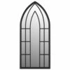 VIDAXL Miroir De Jardin Noir 100x45 Cm Fer Pour Utilisation Extérieure -Promos Le Jardin Vivant Magasin 6494a15adb5cb8.18657905