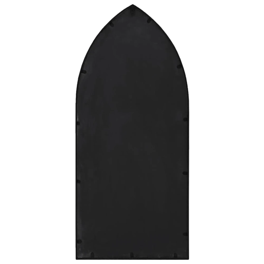 VIDAXL Miroir De Jardin Noir 100x45 Cm Fer Pour Utilisation Extérieure 6 VIDAXL Miroir De Jardin Noir 100x45 Cm Fer Pour Utilisation Extérieure – Image 4