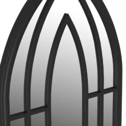 VIDAXL Miroir De Jardin Noir 100x45 Cm Fer Pour Utilisation Extérieure 12 VIDAXL Miroir De Jardin Noir 100x45 Cm Fer Pour Utilisation Extérieure -Promos Le Jardin Vivant Magasin 6494a15ae11ec8.77637380